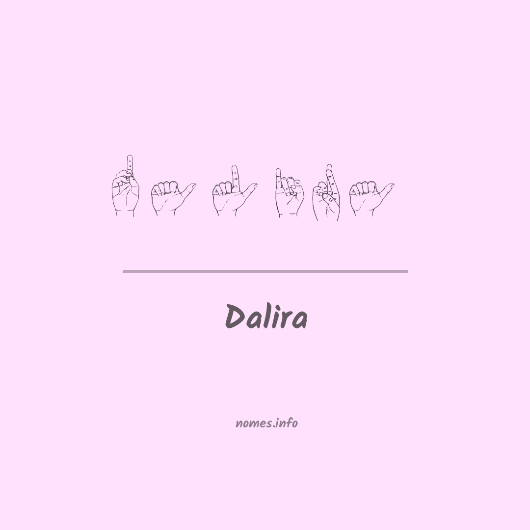 Dalira em Libras