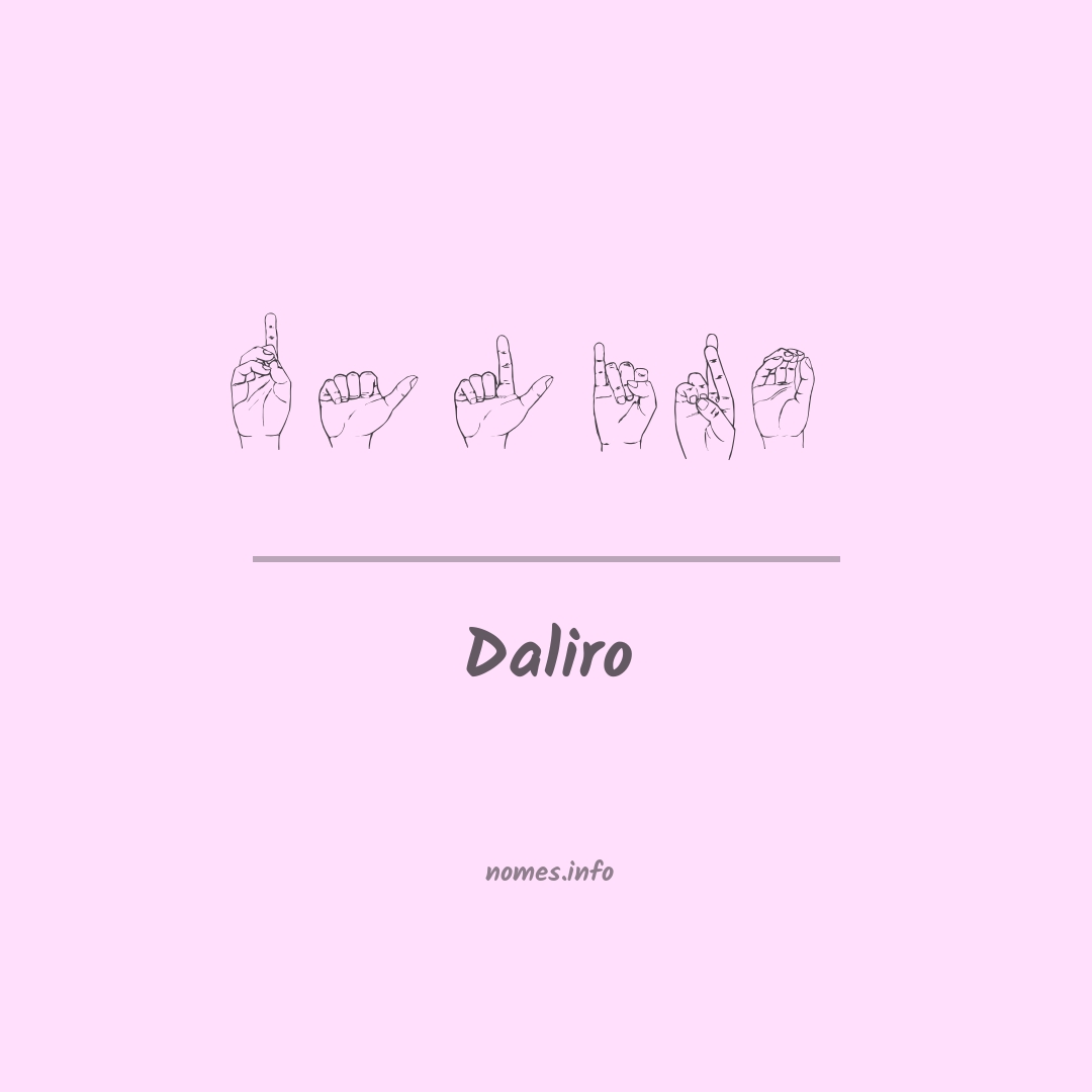 Daliro em Libras