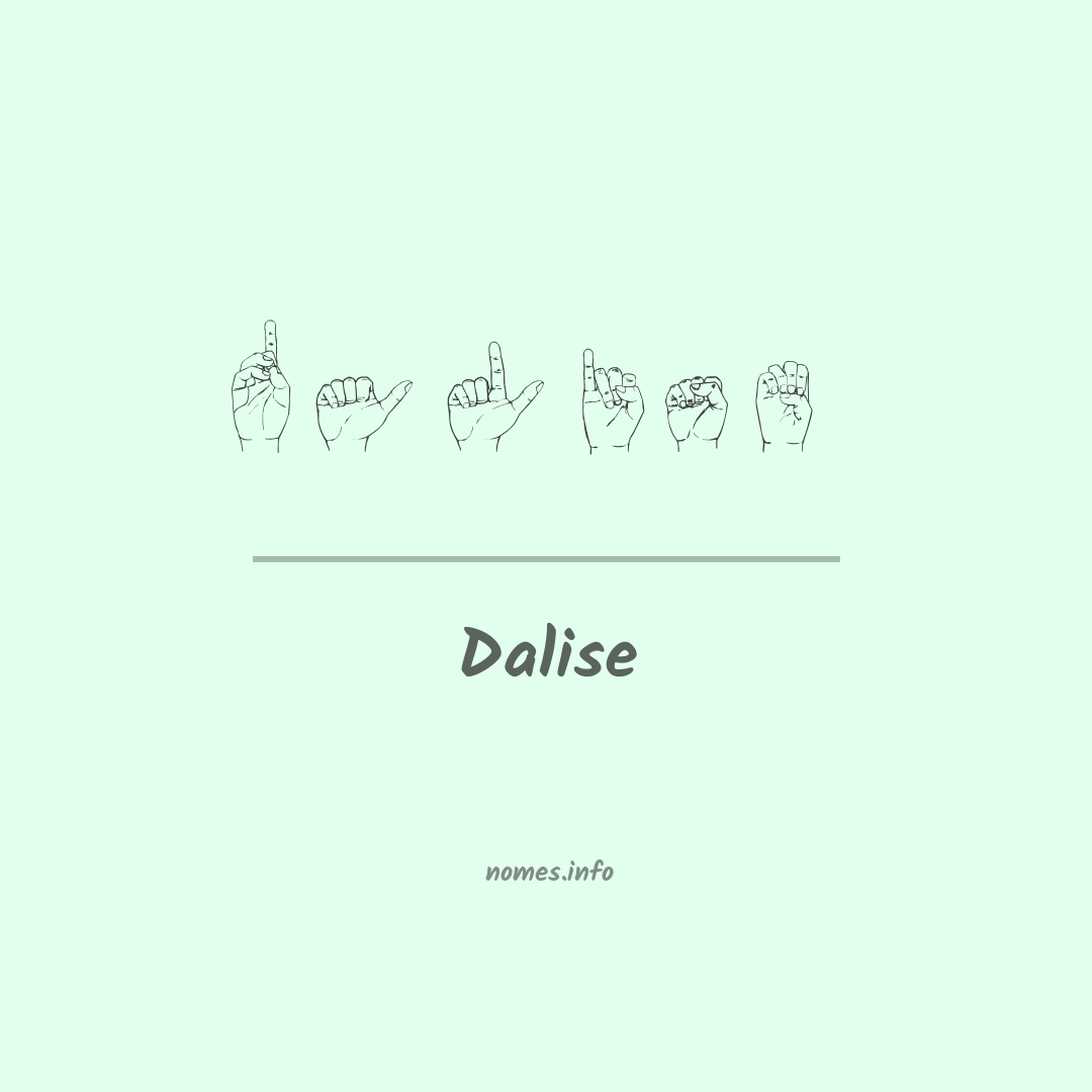 Dalise em Libras