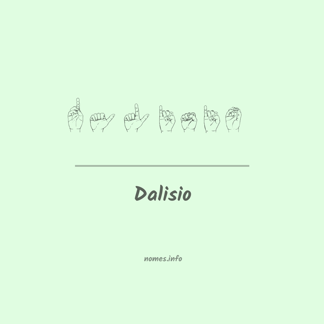 Dalisio em Libras