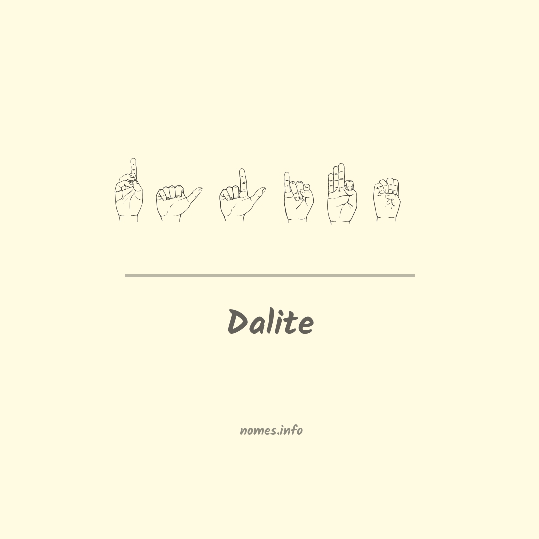 Dalite em Libras