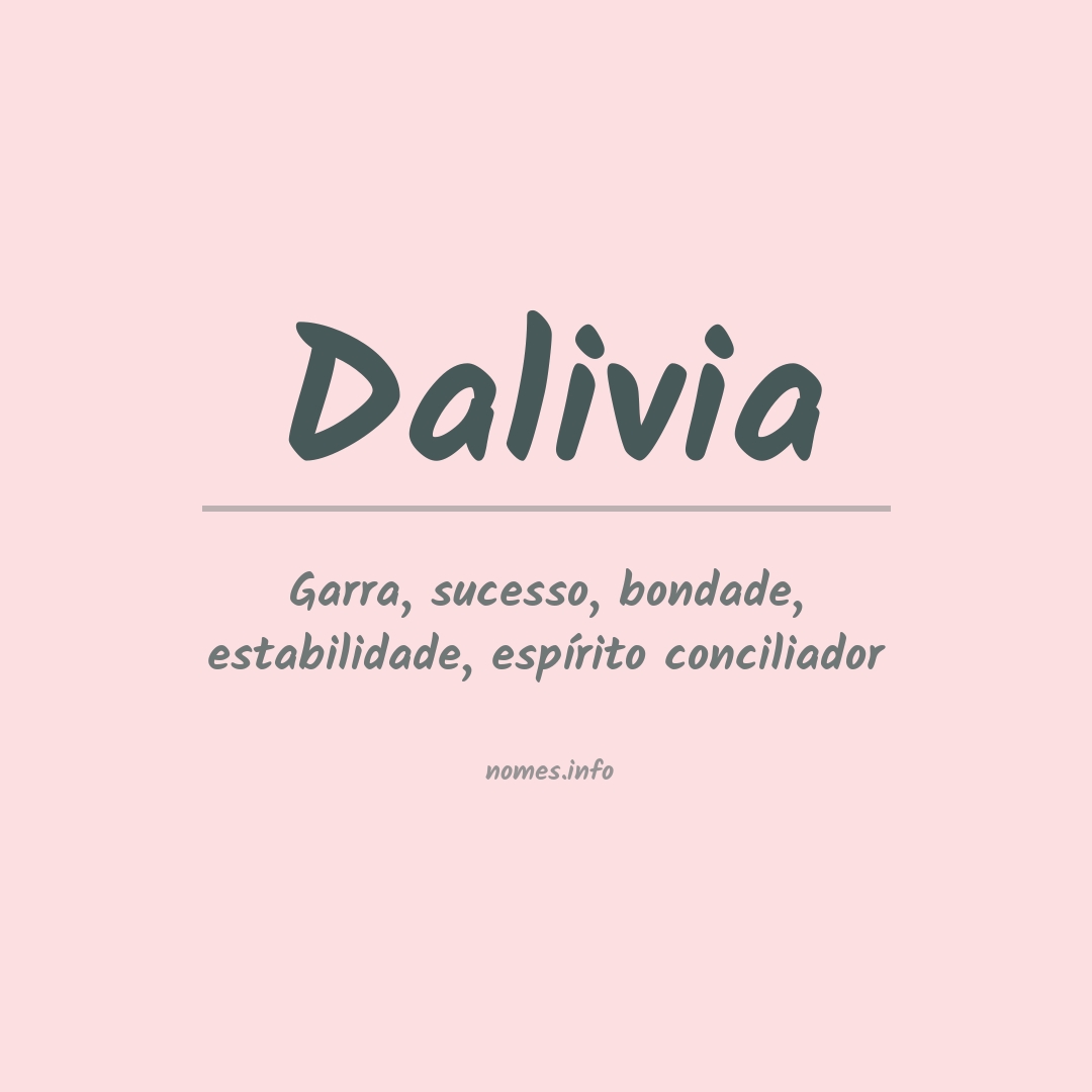 Significado do nome Dalivia