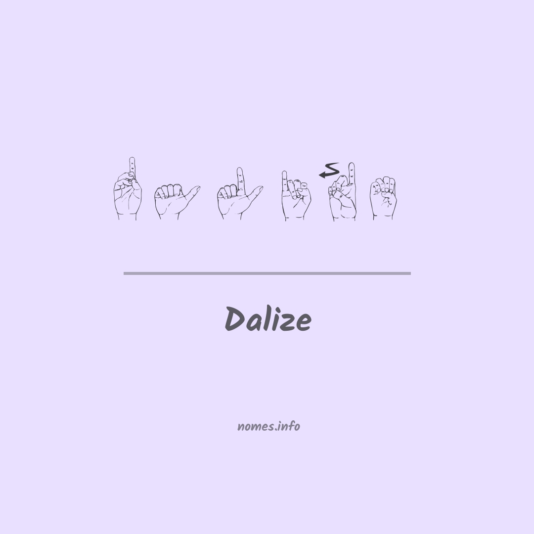 Dalize em Libras