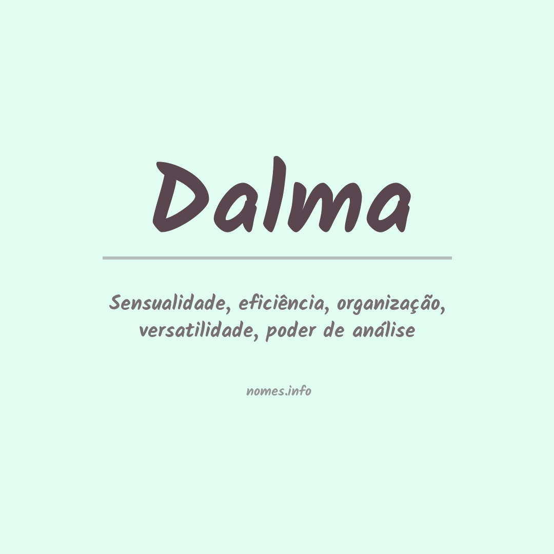 Significado do nome Dalma