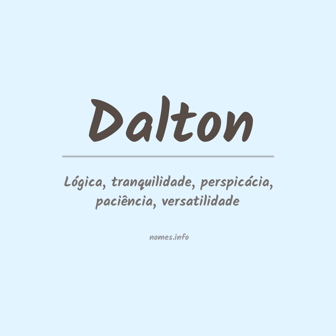 Significado do nome Dalton