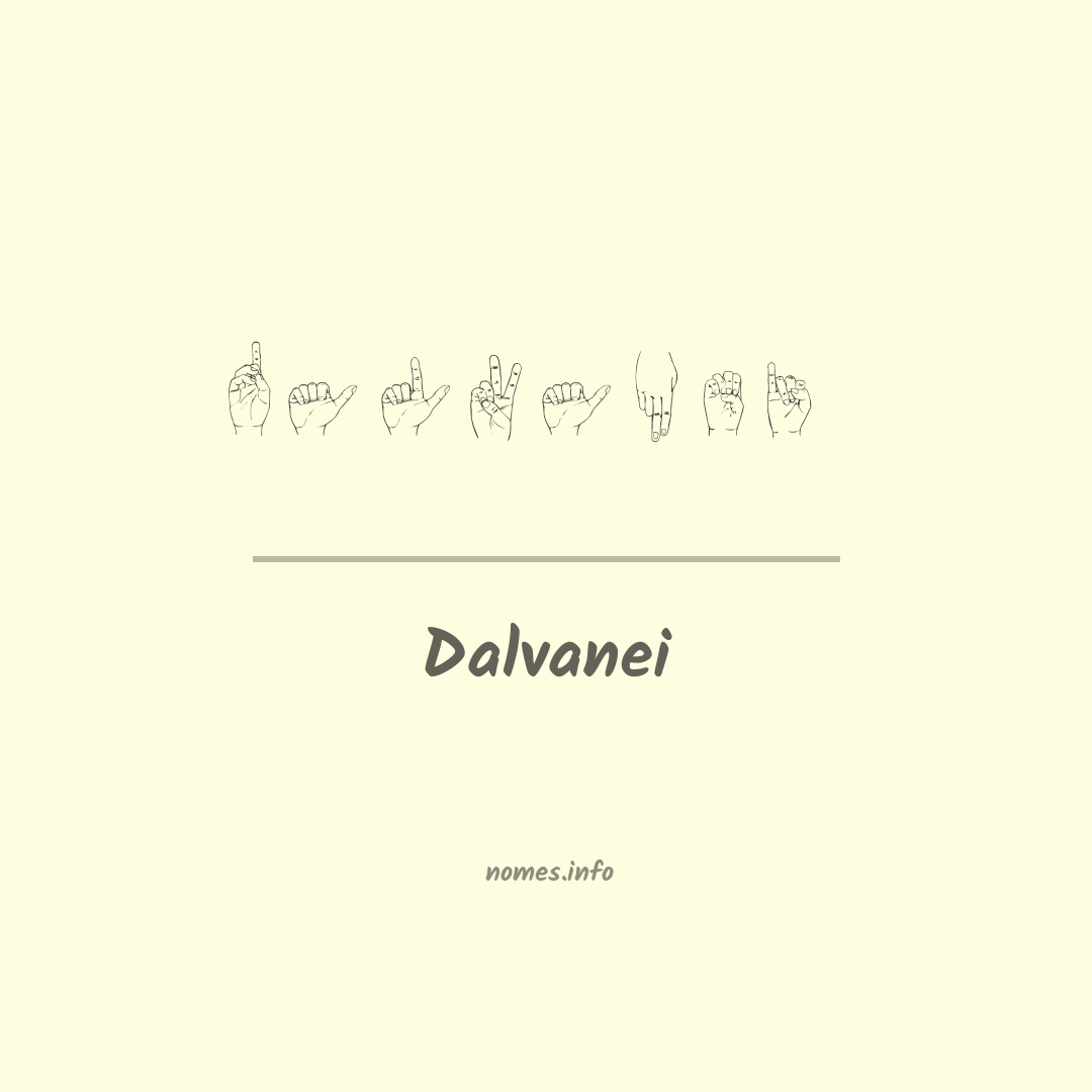 Dalvanei em Libras