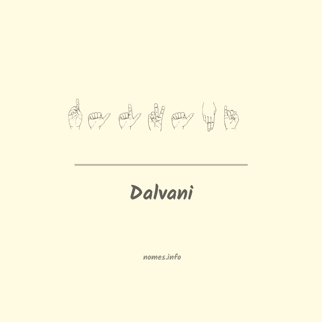 Dalvani em Libras