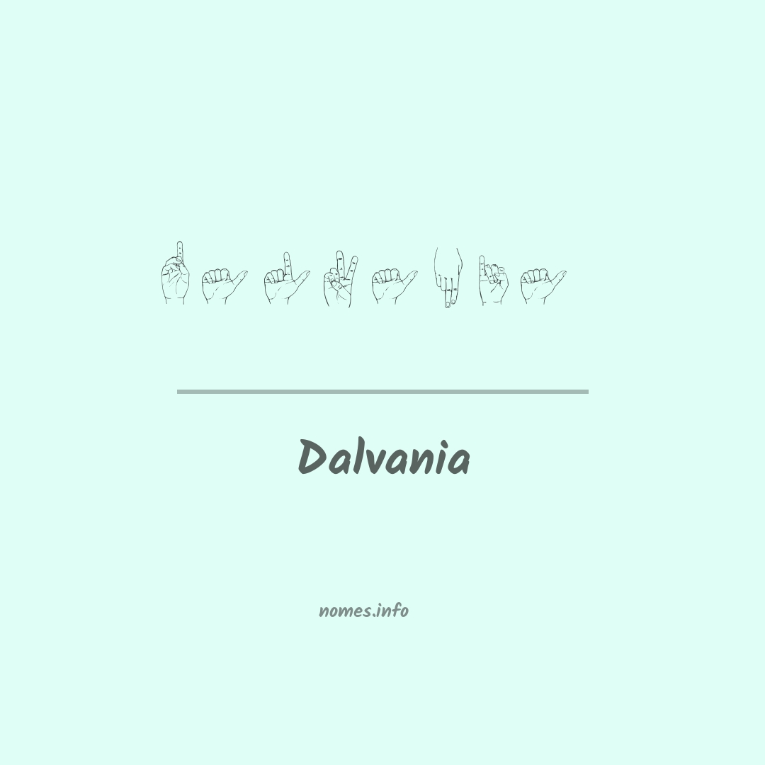 Dalvania em Libras