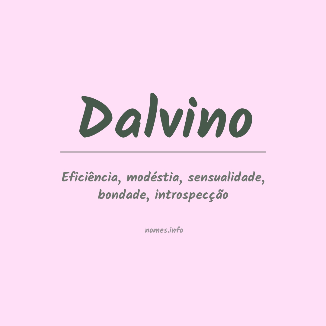 Significado do nome Dalvino