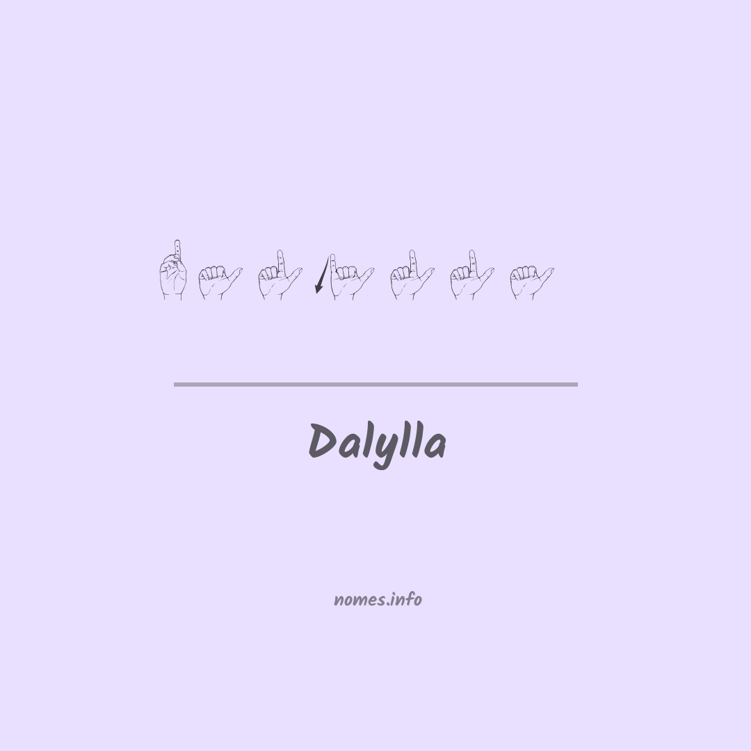 Dalylla em Libras