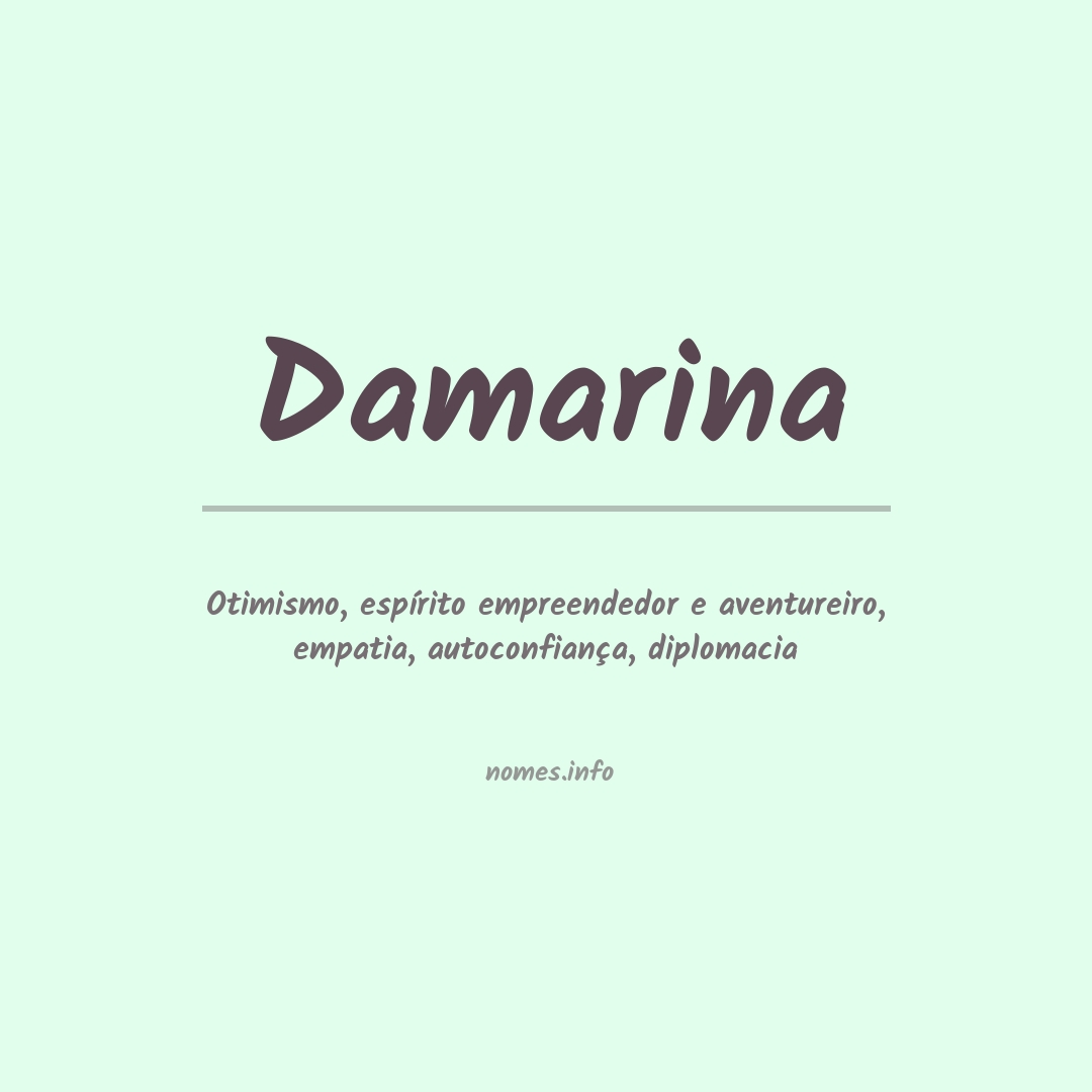 Significado do nome Damarina