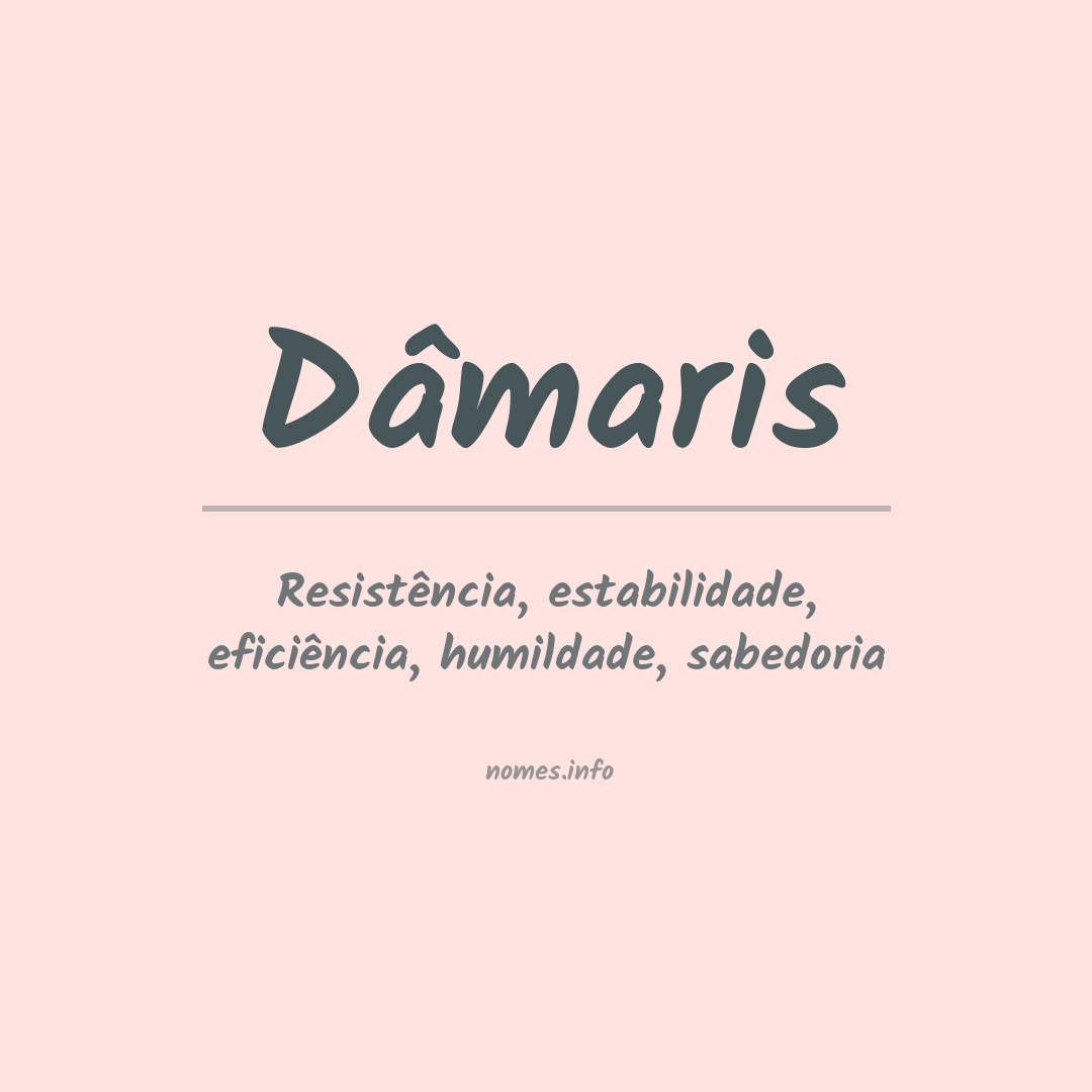 Significado do nome Dâmaris