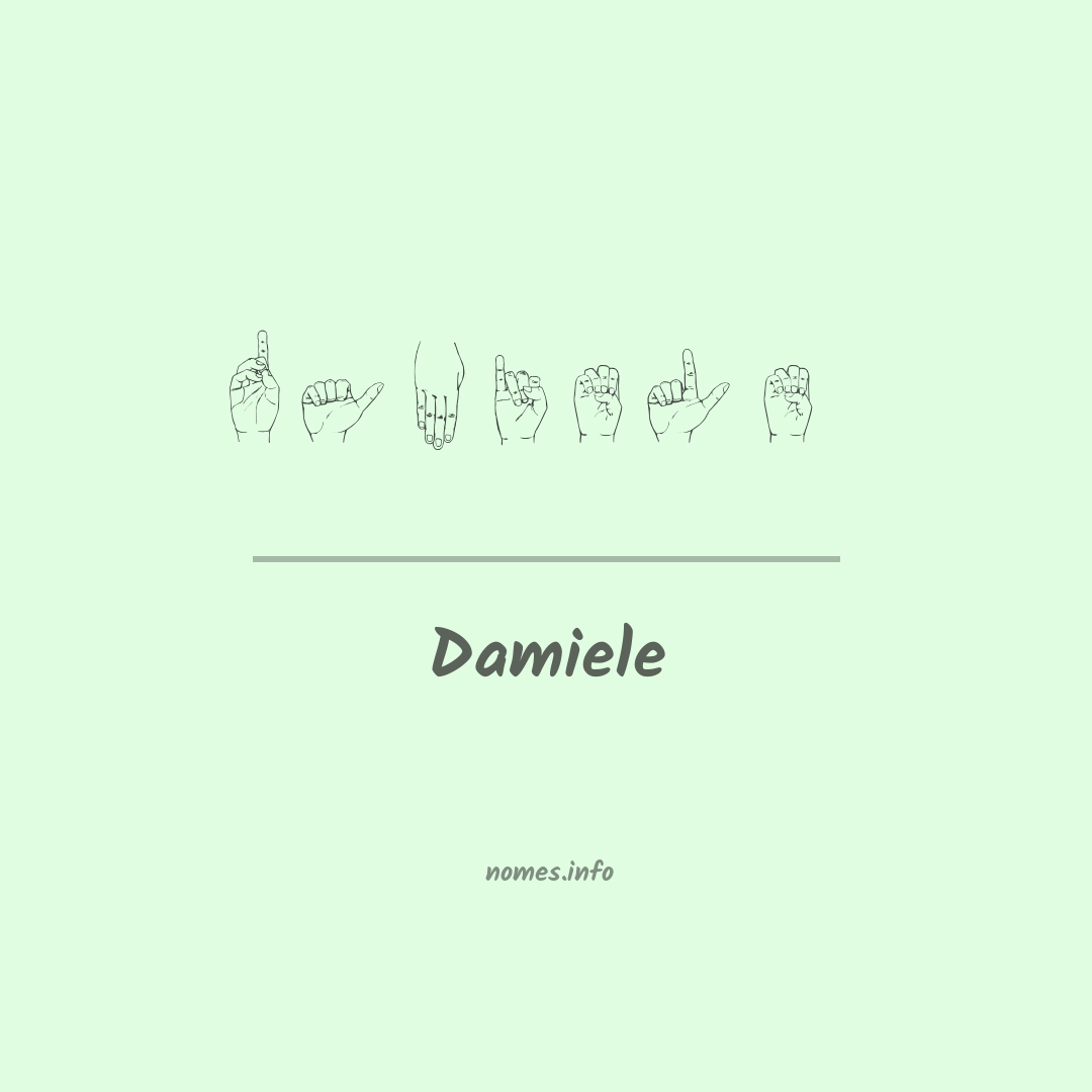 Damiele em Libras