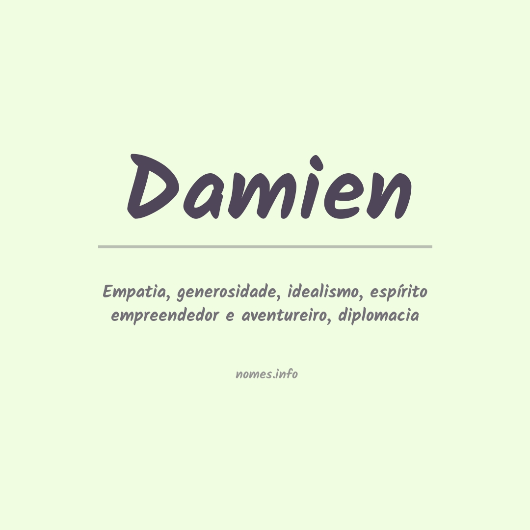 Significado do nome Damien