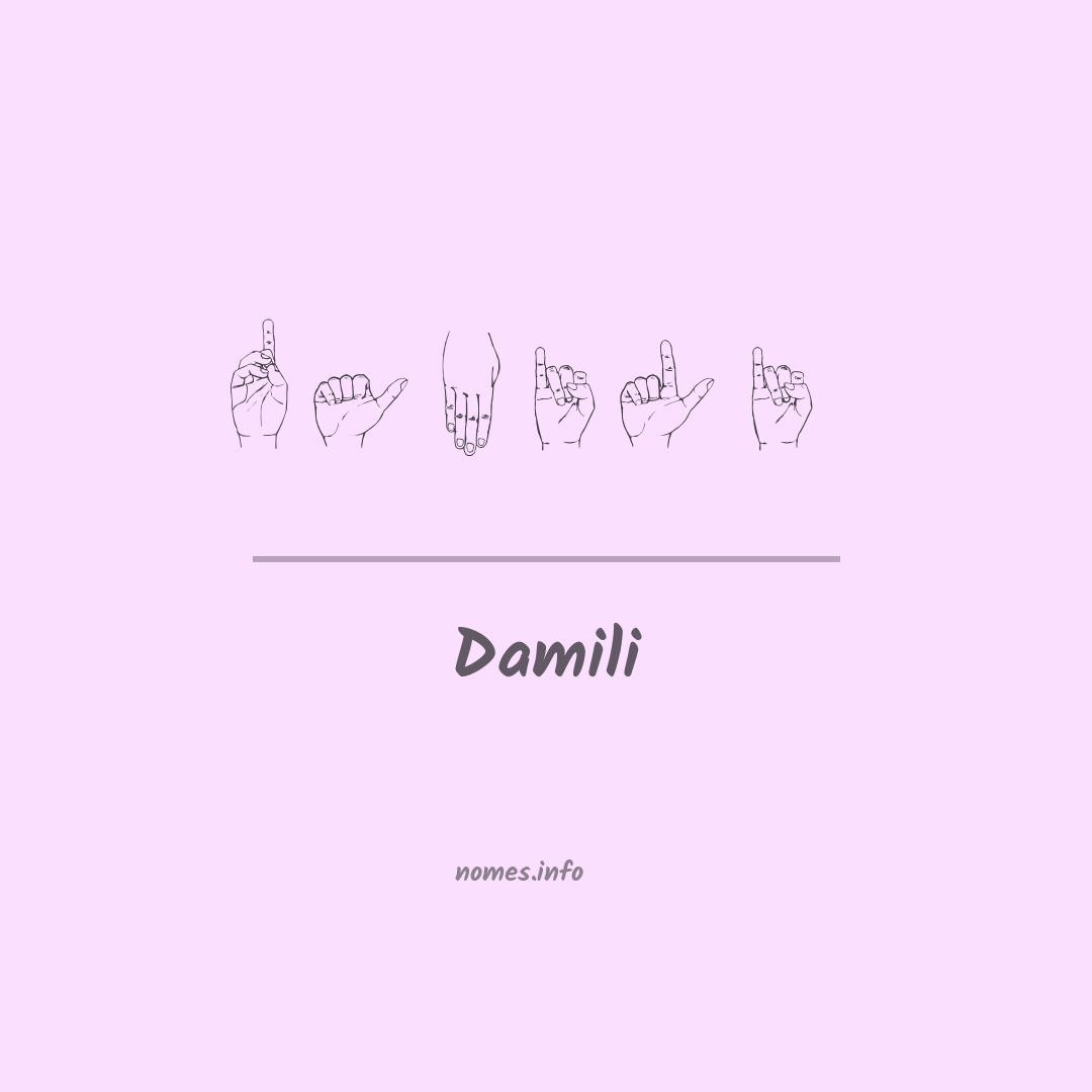 Damili em Libras