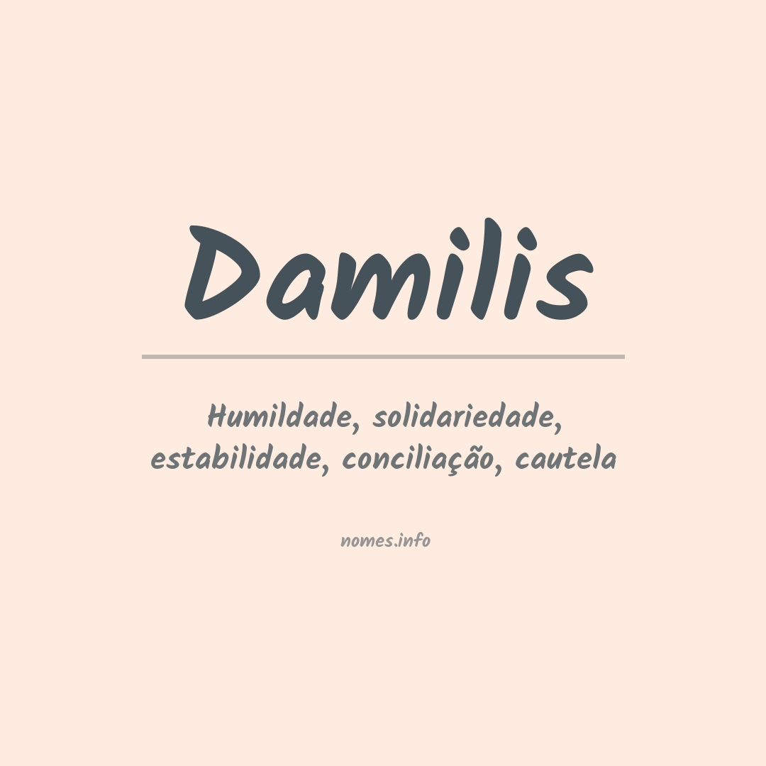 Significado do nome Damilis