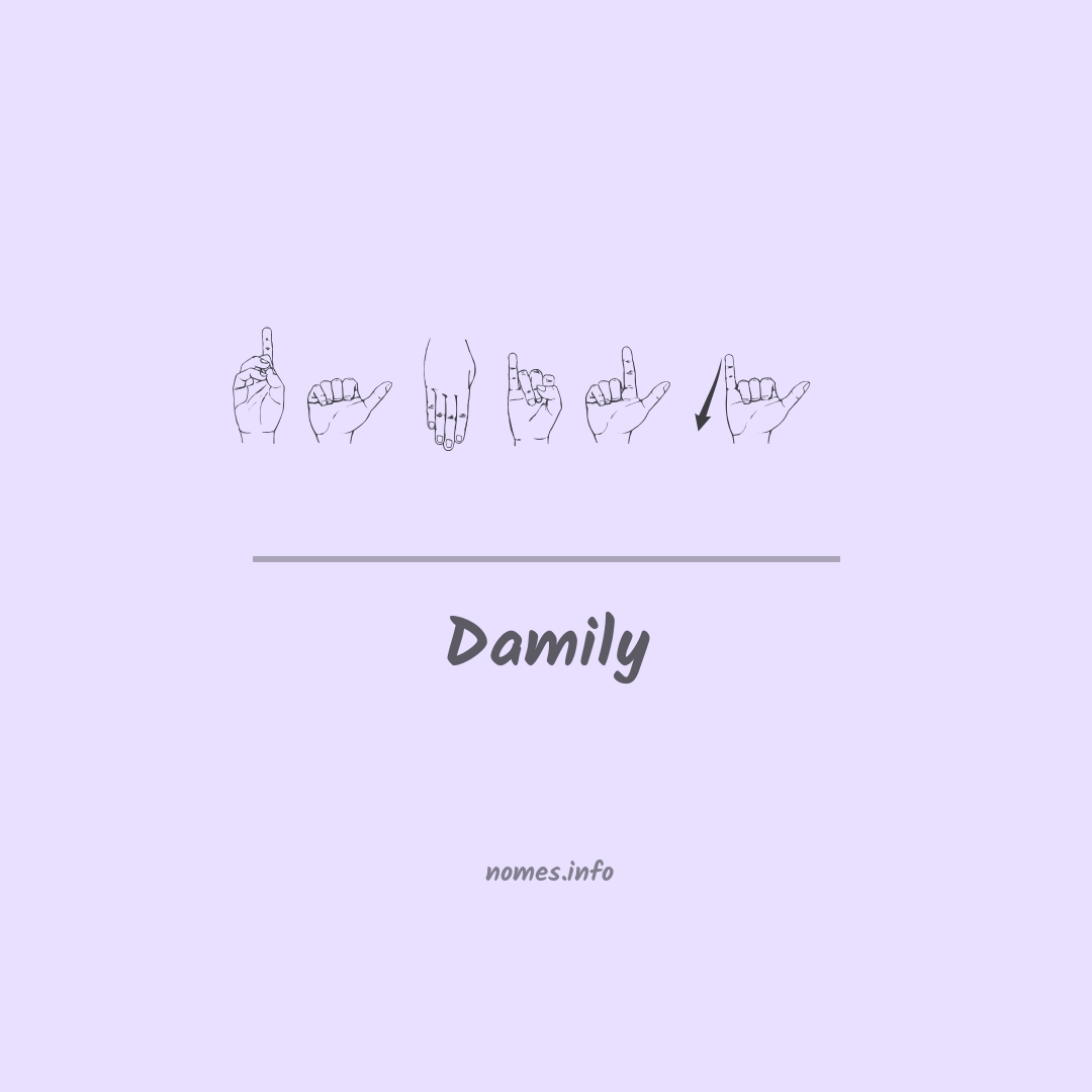 Damily em Libras