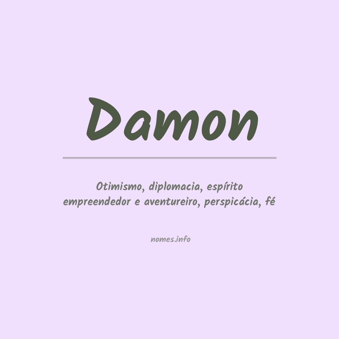 Significado do nome Damon