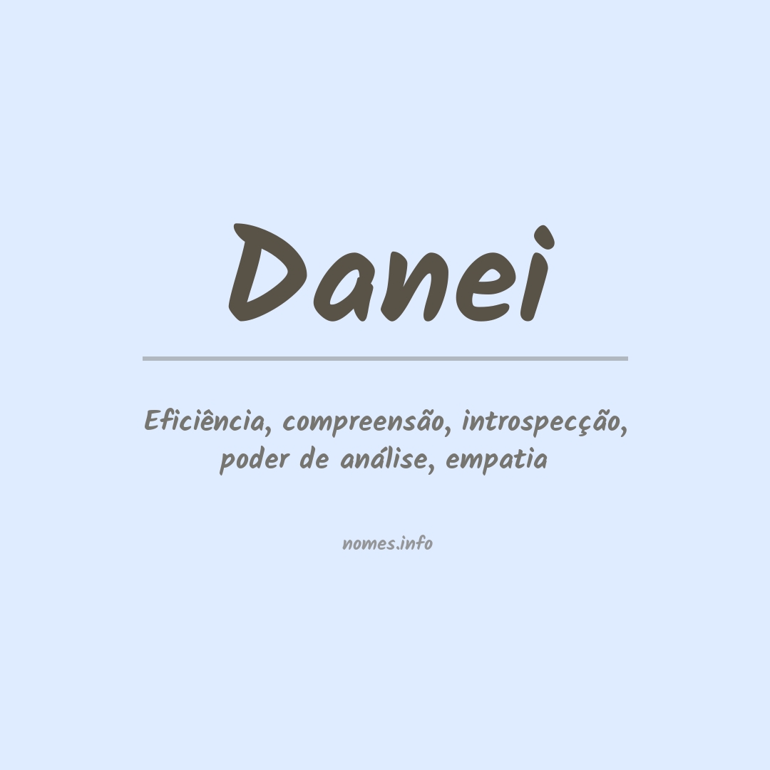Significado do nome Danei