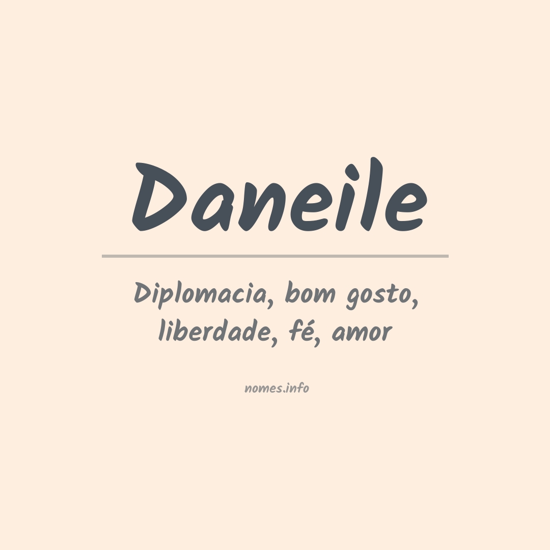 Significado do nome Daneile