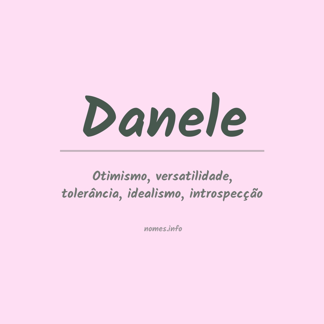 Significado do nome Danele