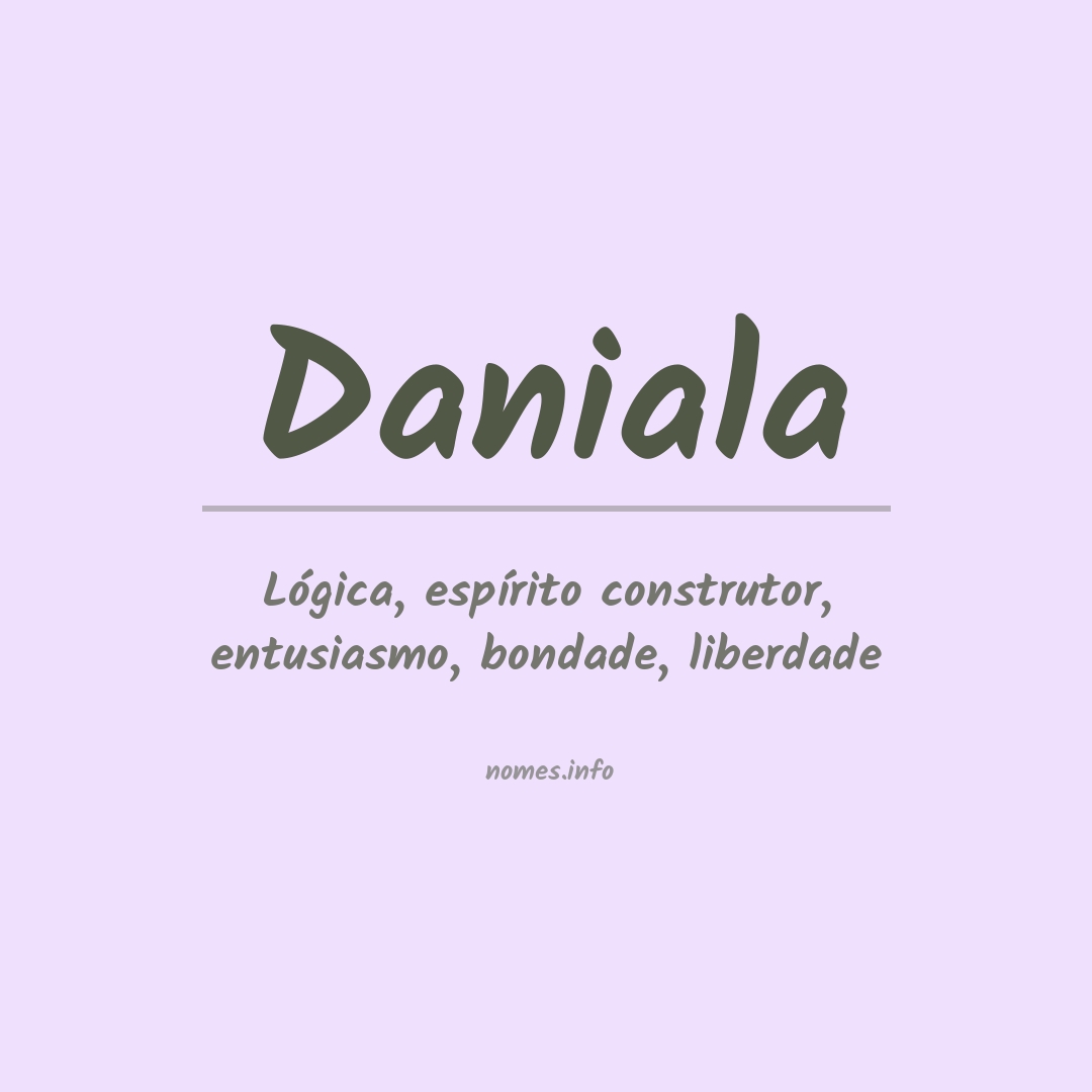 Significado do nome Daniala