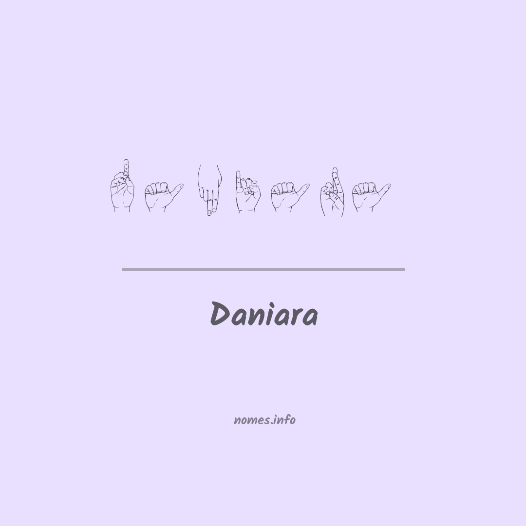Daniara em Libras