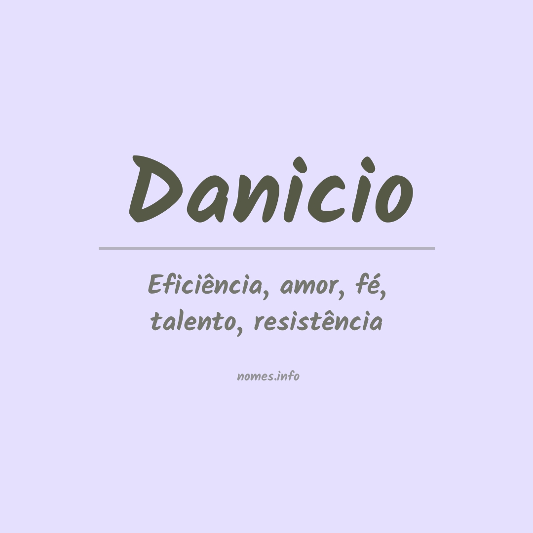 Significado do nome Danicio
