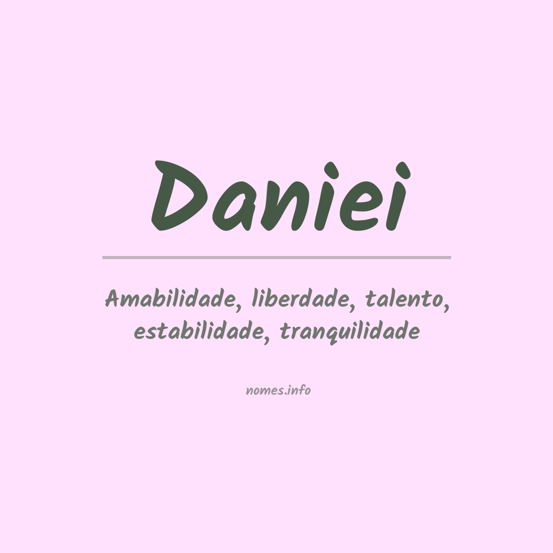 Significado do nome Daniei