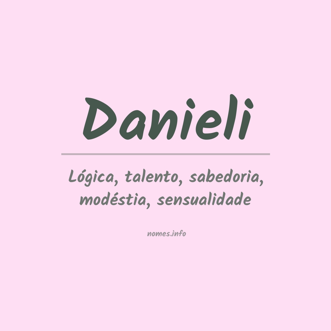 Significado do nome Danieli