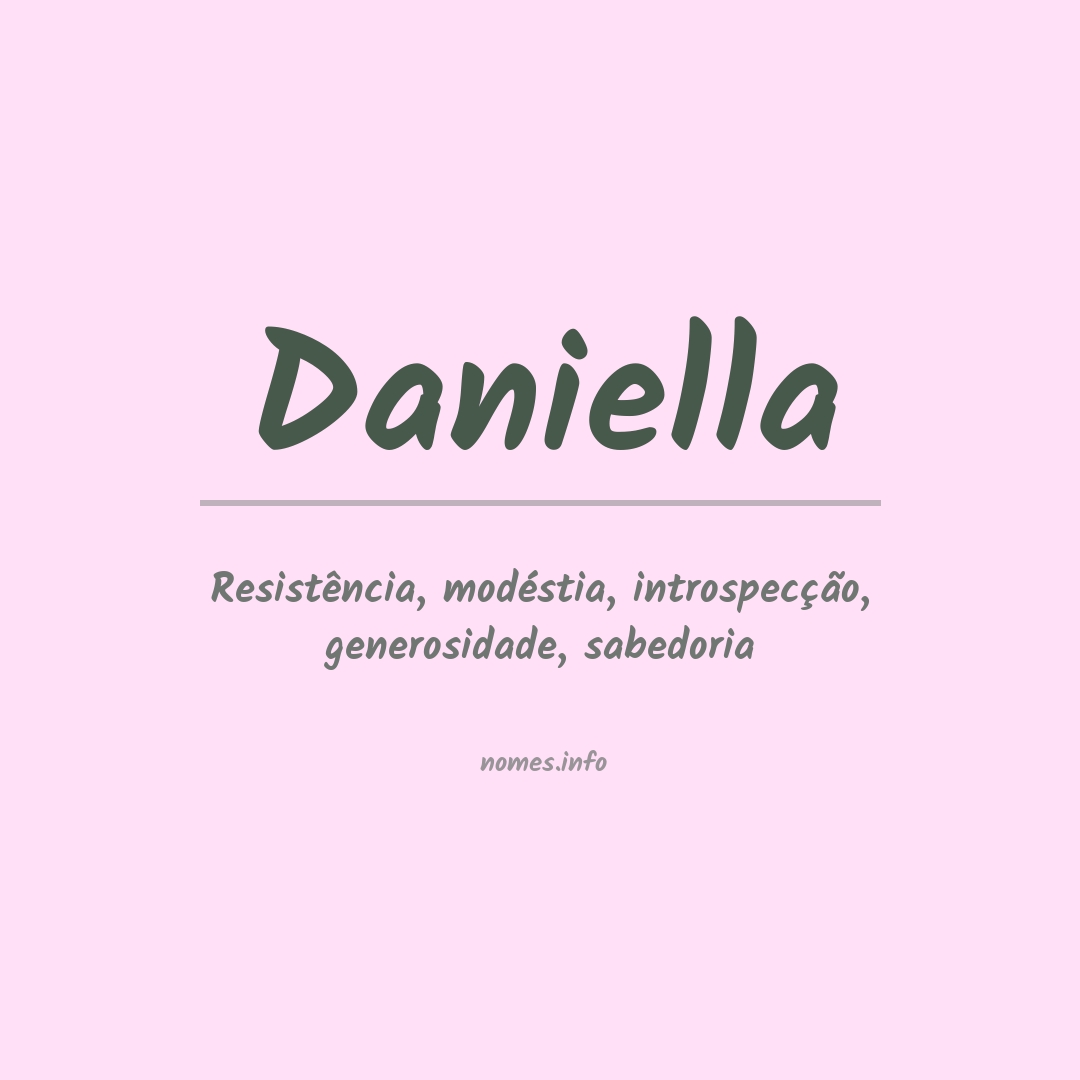 Significado do nome Daniella