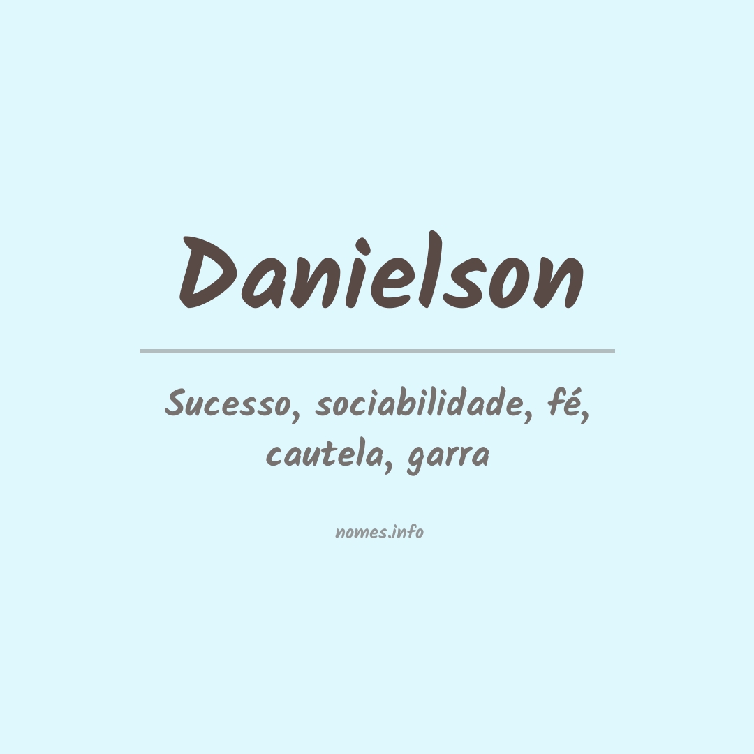 Significado do nome Danielson