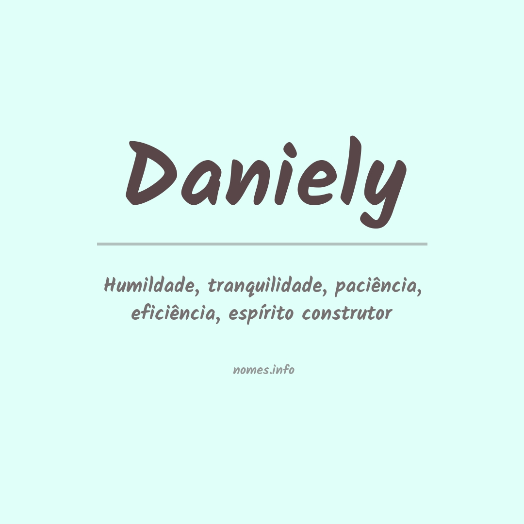 Significado do nome Daniely