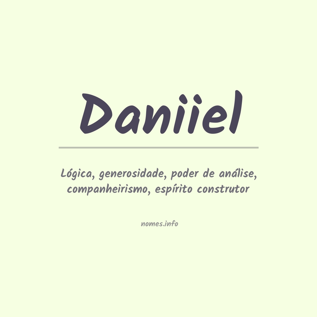 Significado do nome Daniiel