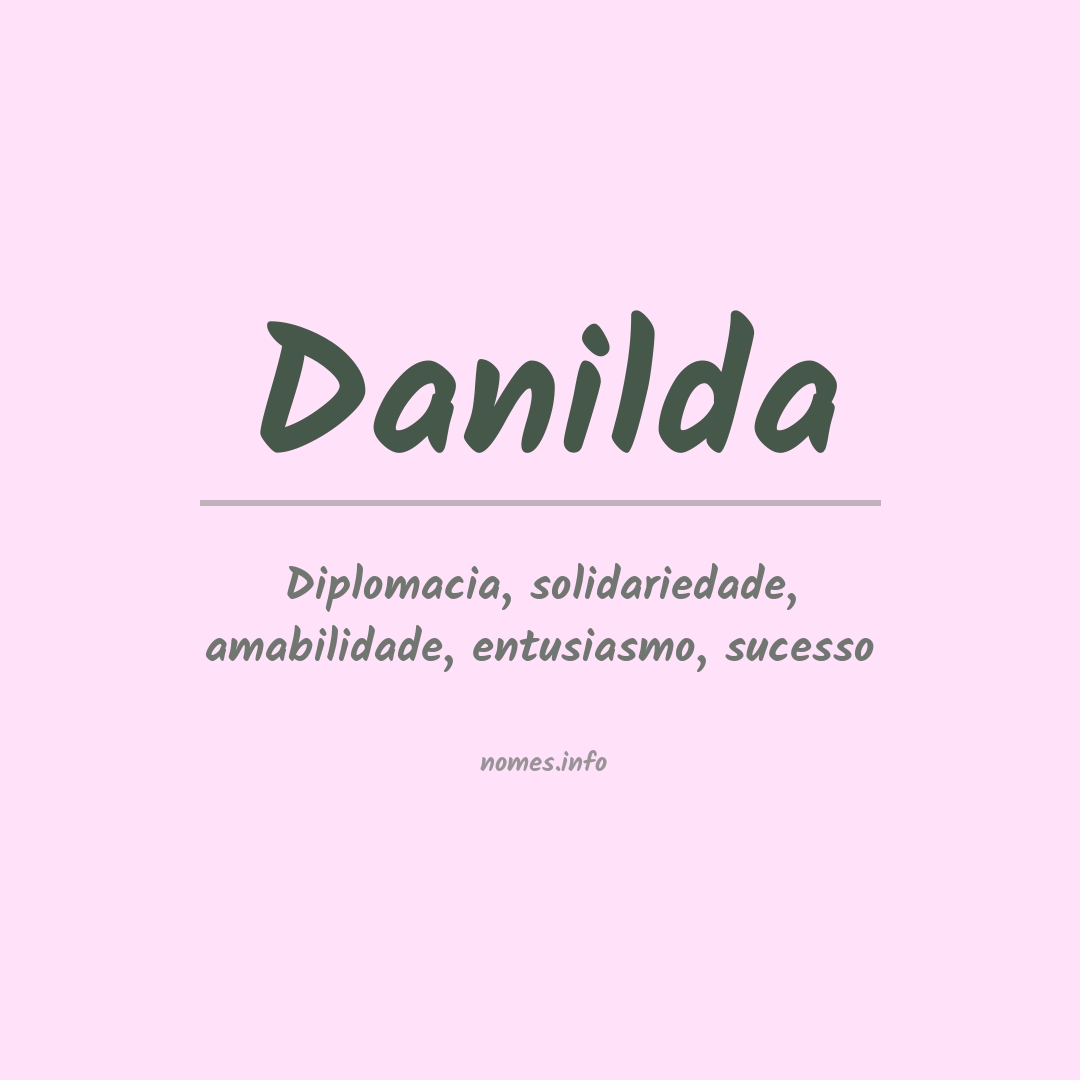Significado do nome Danilda