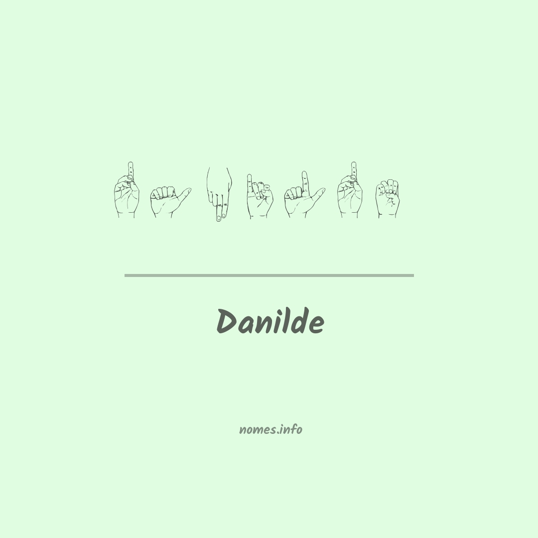 Danilde em Libras