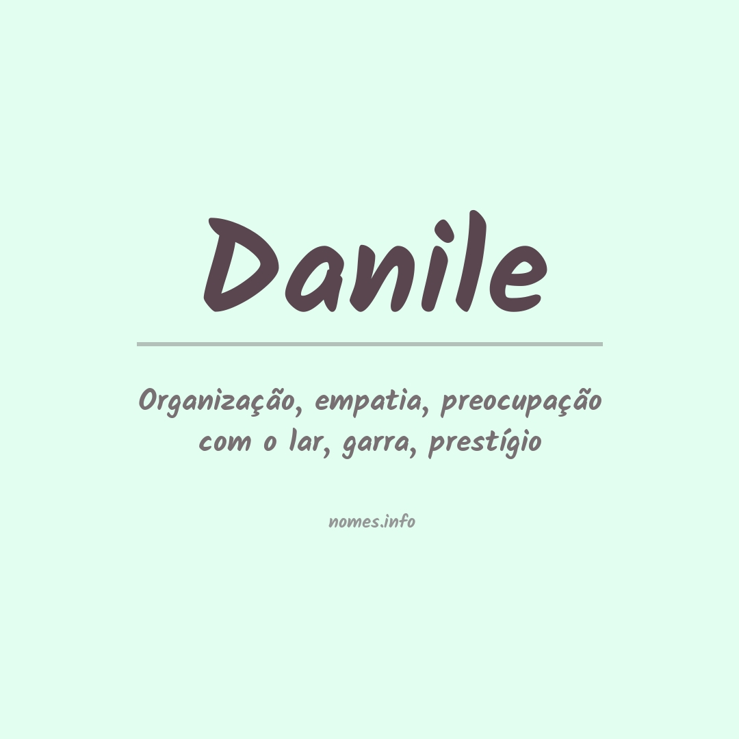 Significado do nome Danile
