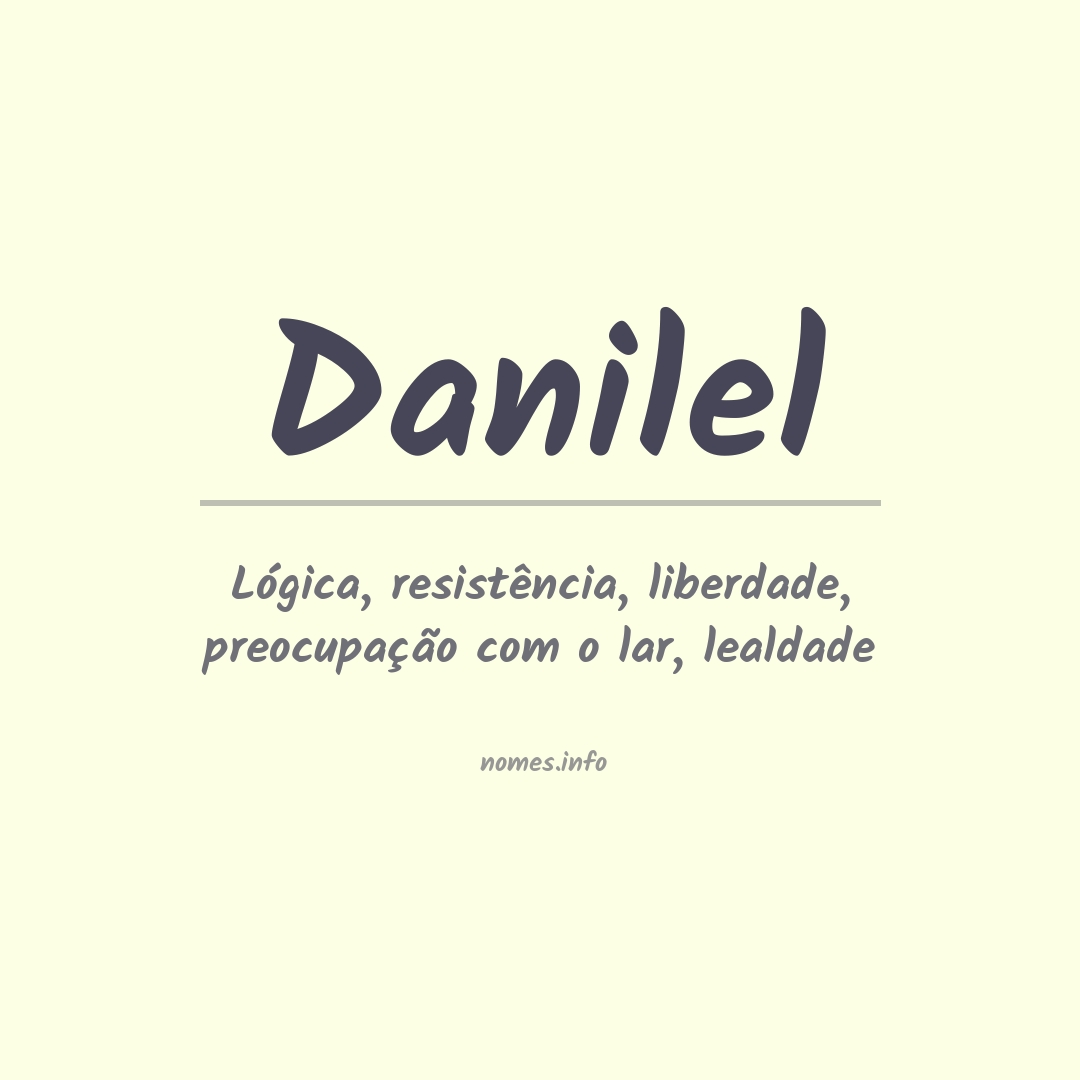 Significado do nome Danilel