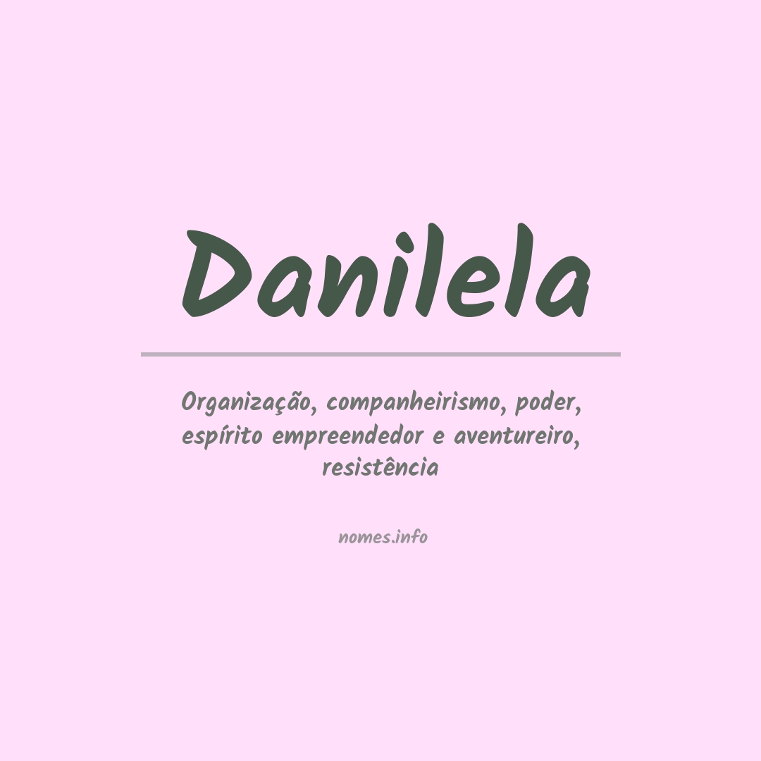Significado do nome Danilela
