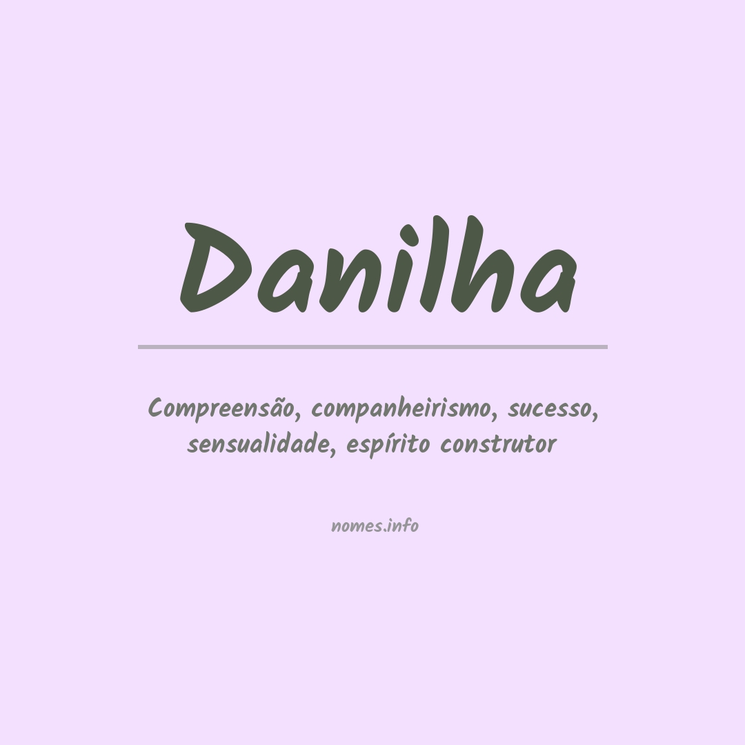 Significado do nome Danilha