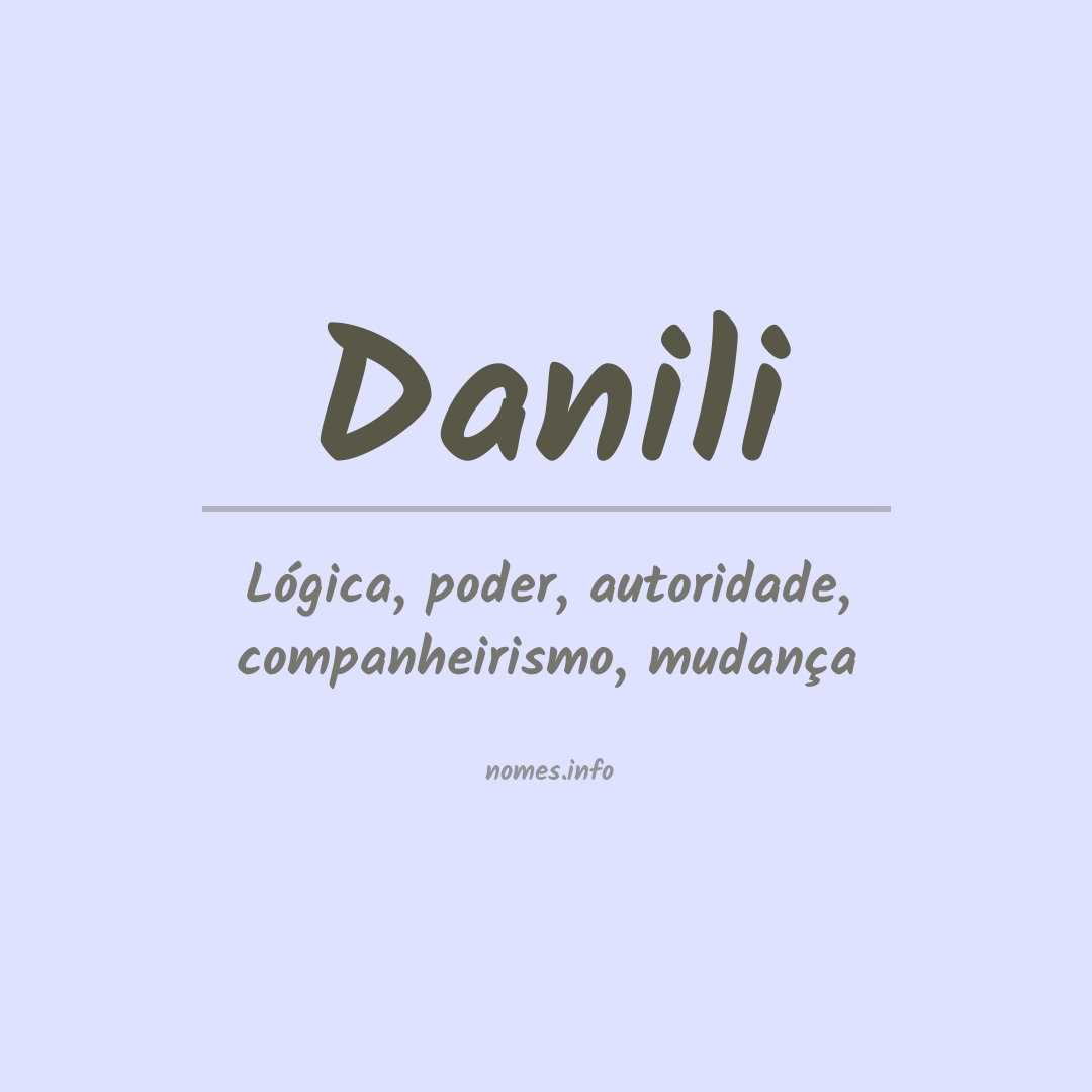 Significado do nome Danili