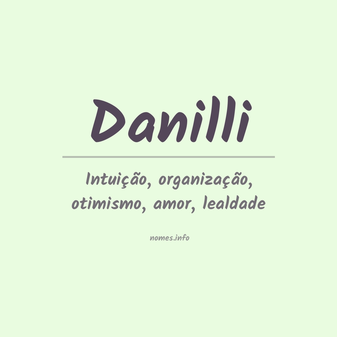 Significado do nome Danilli