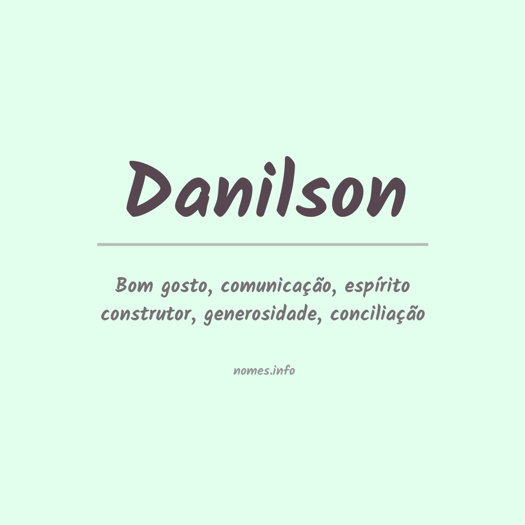 Significado do nome Danilson