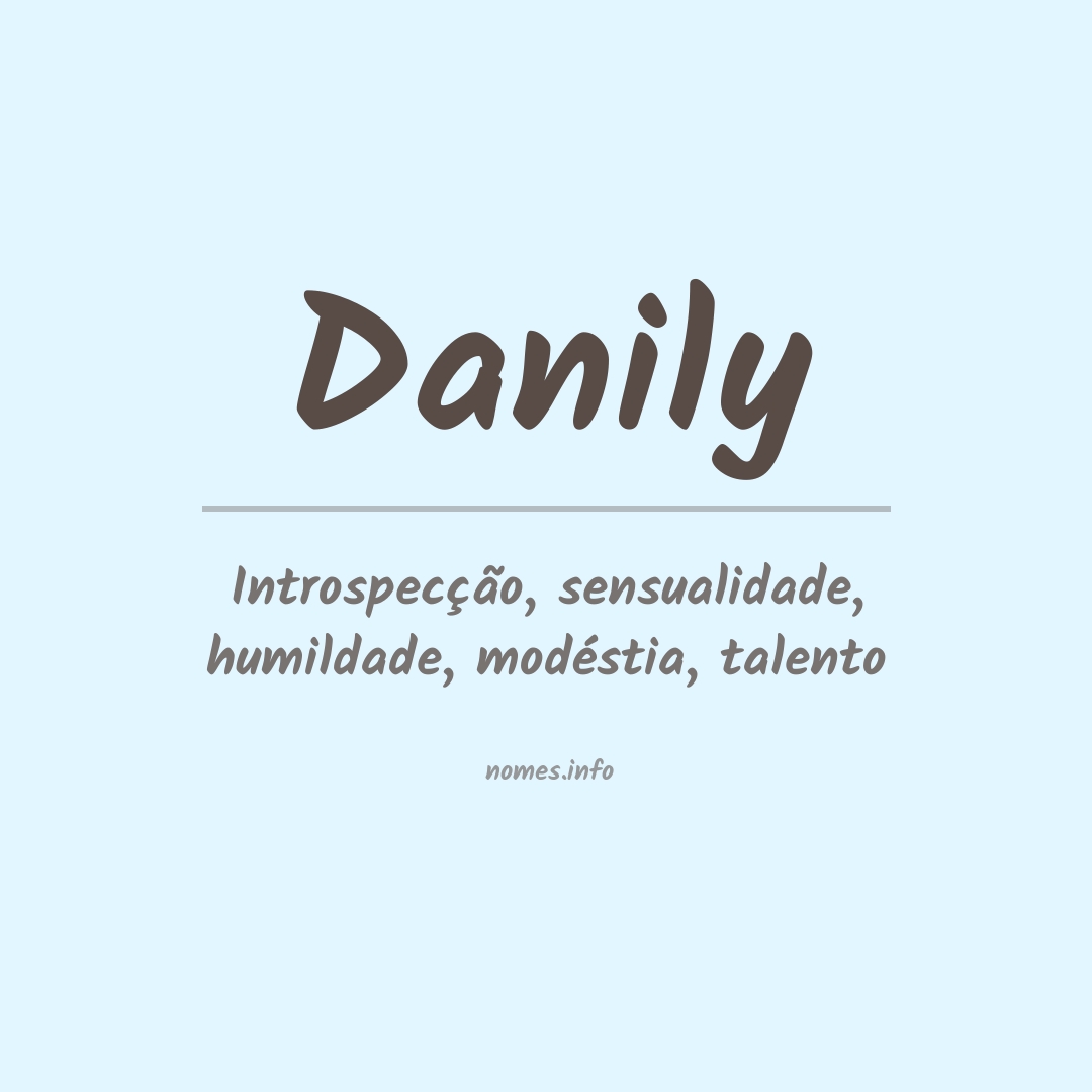 Significado do nome Danily