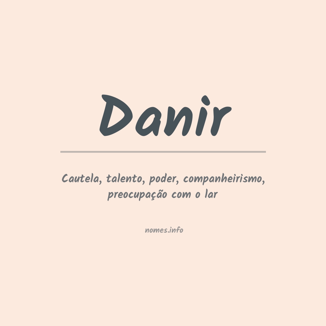 Significado do nome Danir