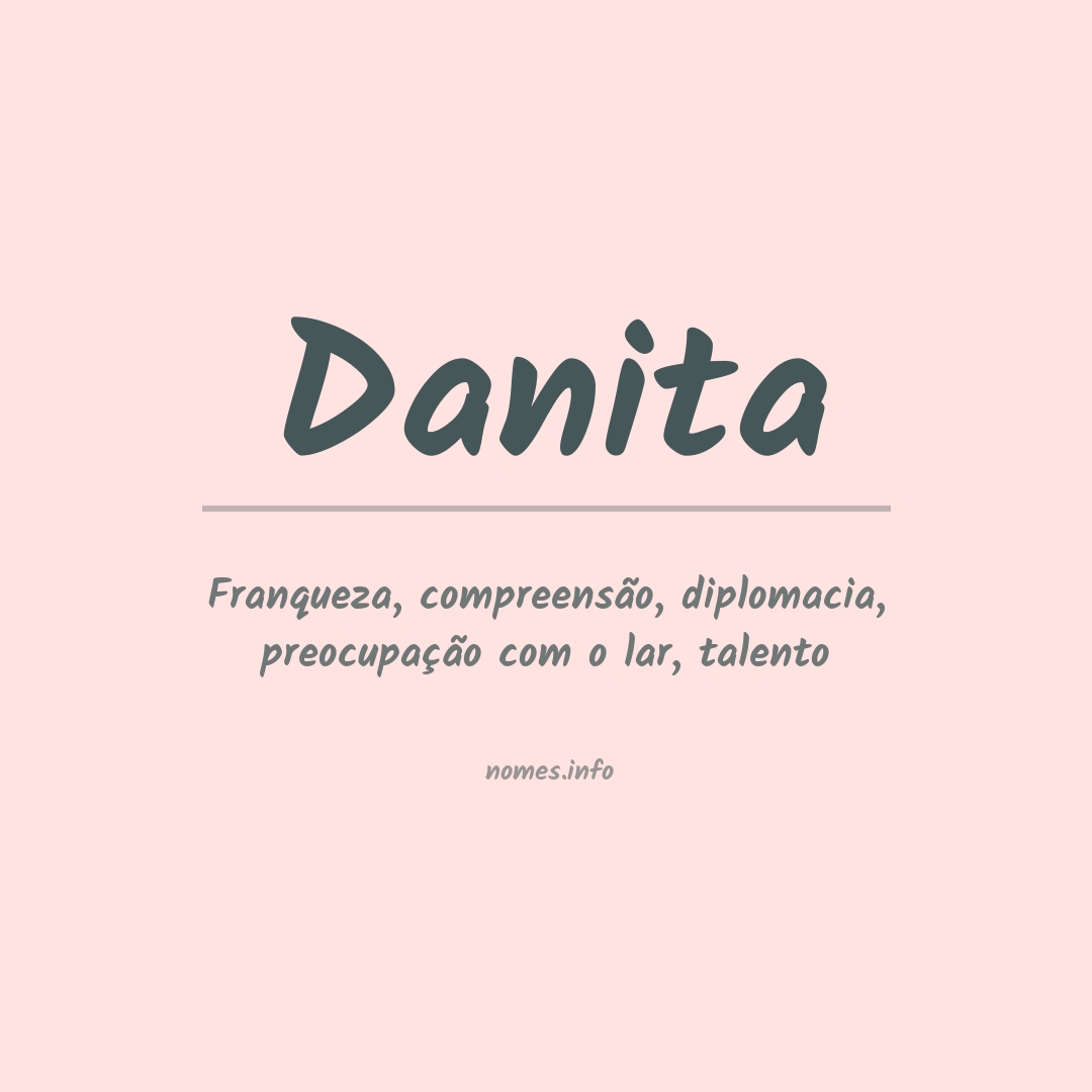 Significado do nome Danita
