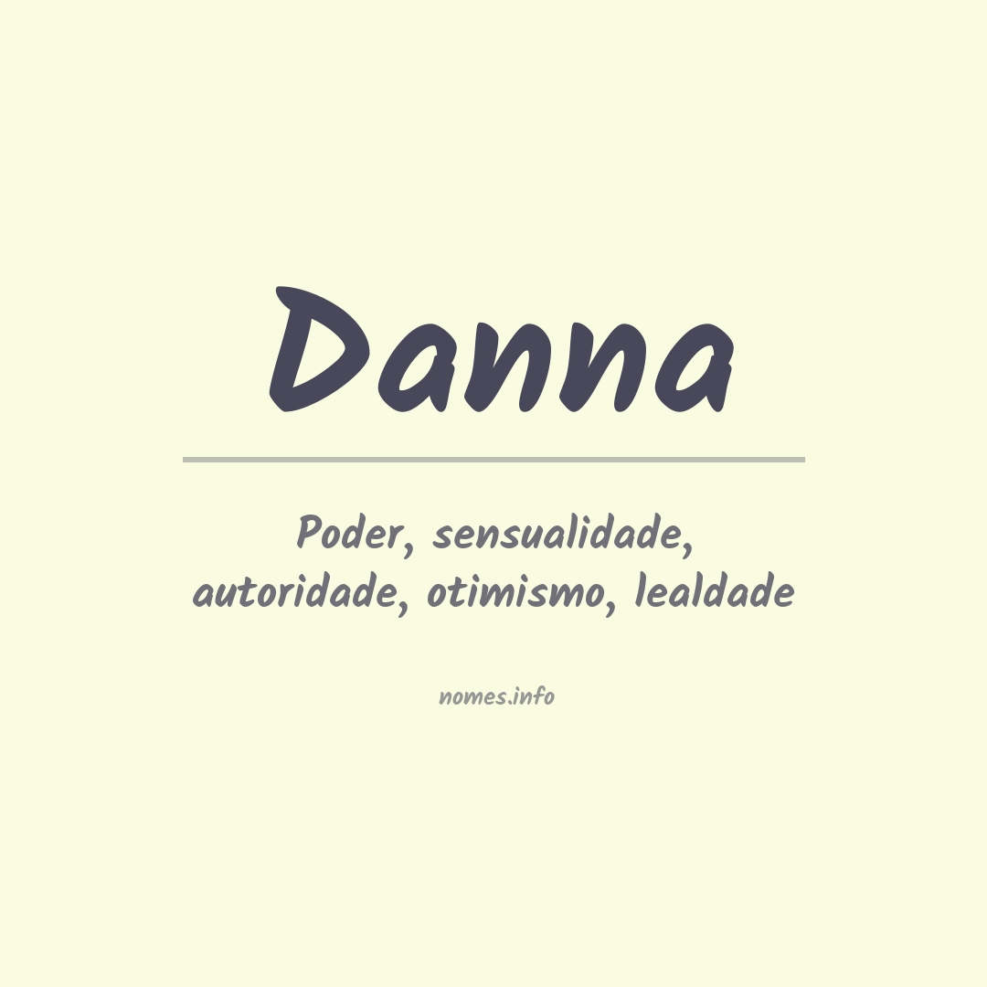 Significado do nome Danna