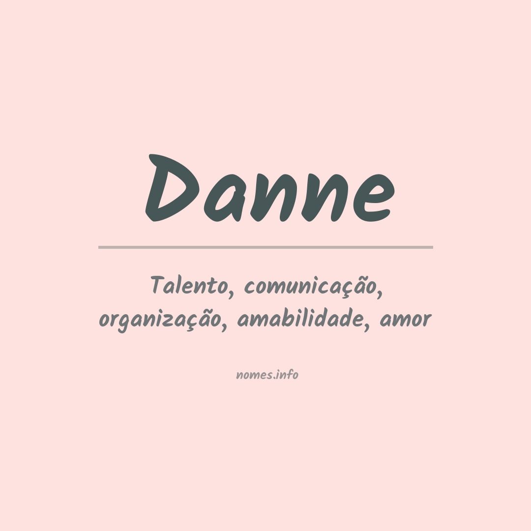 Significado do nome Danne