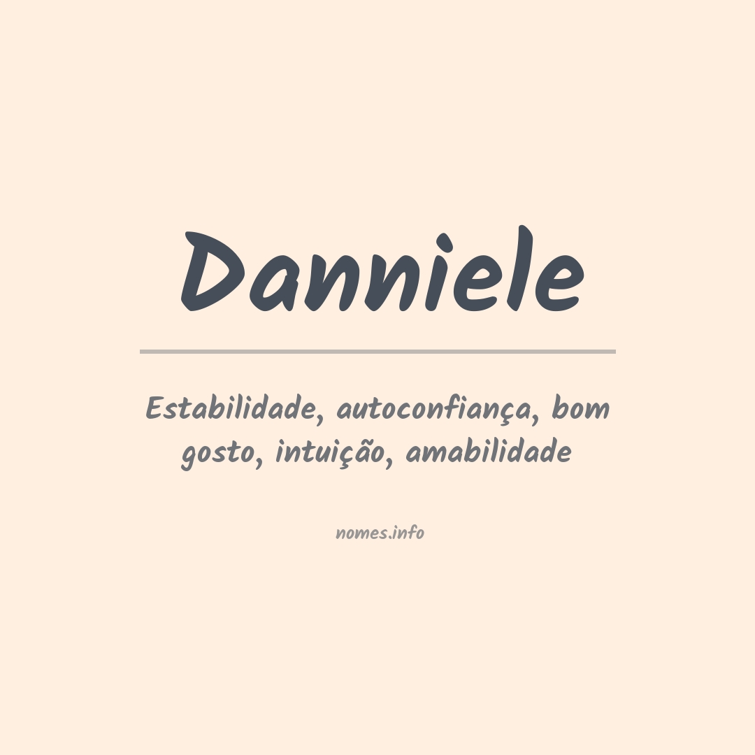 Significado do nome Danniele
