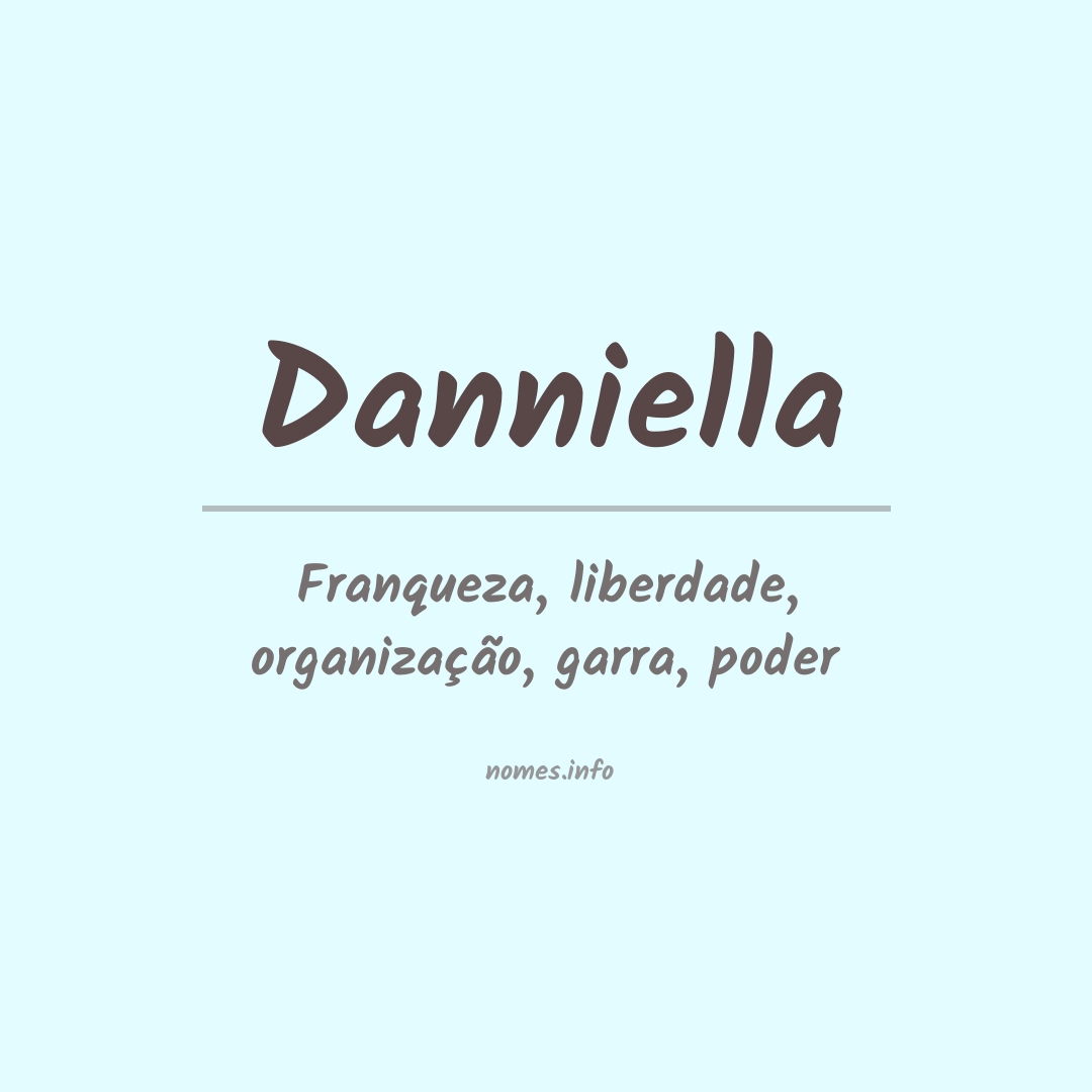 Significado do nome Danniella
